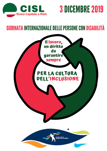 Giornata internazionale delle persone con disabilità. 3 dicembre 2019.